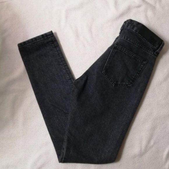 Karl Lagerfeld Mid Rise Black Metallic Rip Women Skinny Jeans - Picture 13 of 15